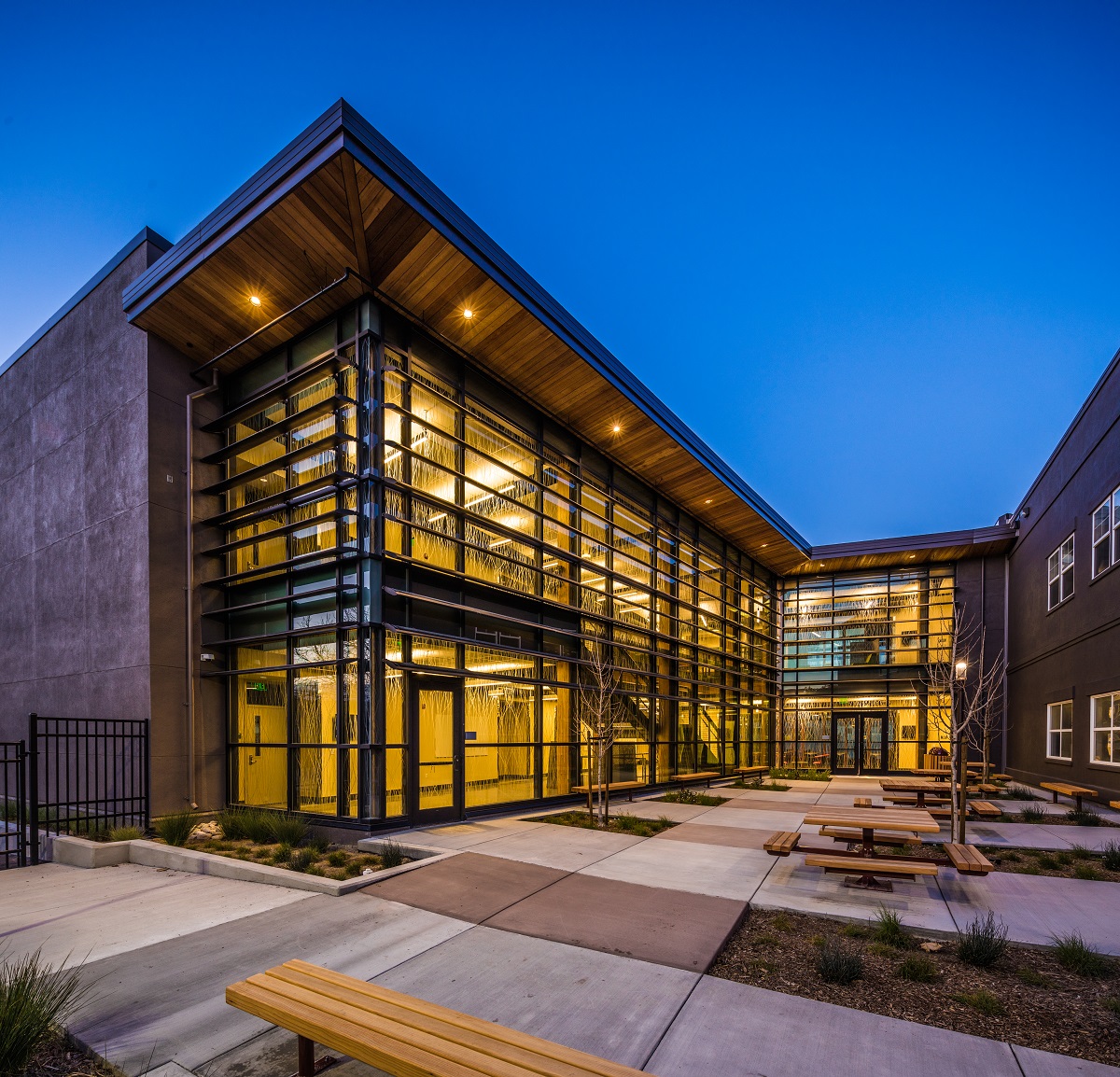 King City Building at Night